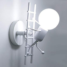 Carica l'immagine nel visualizzatore di Gallery, HAWEE Humanoid Creativo Lampada da Parete Interno Applique Bianco - Ilgrandebazar