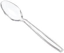 Carica l'immagine nel visualizzatore di Gallery, AmazonBasics - Set di 150 posate in plastica, 50 forchette, 50 cucchiai, 150 - Ilgrandebazar