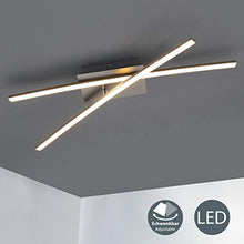 Carica l'immagine nel visualizzatore di Gallery, Plafoniera LED da soffitto, integrati luce calda 3000K, 1200Lm, lungo...