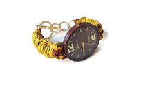 Carica l'immagine nel visualizzatore di Gallery, Orologio Elegante da Polso Donna Marrone Oro Bracciale di Nastro Regolabile... - Ilgrandebazar