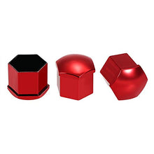 Carica l'immagine nel visualizzatore di Gallery, KKmoon Copriruota per Auto, 20 Pezzi Tappi Dado da 17 mm Universali Rosso