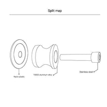 Carica l'immagine nel visualizzatore di Gallery, 2pcs Nottolini M8 Alza Moto Supporti Per Forcellone Posteriore Rosso