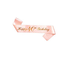 Carica l'immagine nel visualizzatore di Gallery, 40 Anni di Compleanno Donna Tiara Birthday Corona 40 Glitter...
