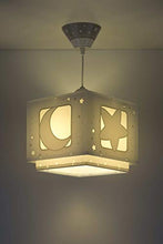 Carica l'immagine nel visualizzatore di Gallery, Dalber - Lampada da soffitto, a sospensione quadrata, motivo: multicolore - Ilgrandebazar