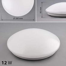 Carica l'immagine nel visualizzatore di Gallery, McLED Plafoniera LED Soffitto 12W 4000K | Luca Bianca Ø28cm, 12W, 4000k