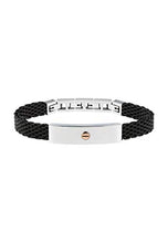 Carica l'immagine nel visualizzatore di Gallery, BREIL Bracciale Uomo in Acciaio Nero con Placchetta e Inserto in... - Ilgrandebazar