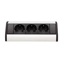 Carica l'immagine nel visualizzatore di Gallery, Orno GM-9001 - Presa tripla ad angolo con sicurezza per bambini, ideale Nero - Ilgrandebazar