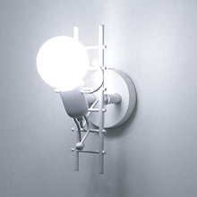 Carica l'immagine nel visualizzatore di Gallery, HAWEE Humanoid Creativo Lampada da Parete Interno Applique Bianco - Ilgrandebazar