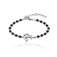 Carica l'immagine nel visualizzatore di Gallery, BREIL - Gioiello Collezione Black Onyx, Bracciale e Collana Ancora - Ilgrandebazar