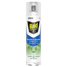 Carica l'immagine nel visualizzatore di Gallery, Raid Essentials Mosche e Zanzare Spray Insetticida, Con Ingrediente Attivo a Base Vegetale, 1 Confezione da 400 ml