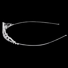 Carica l'immagine nel visualizzatore di Gallery, Pixnor Wedding Tiara nuziale strass Decor Hairband capelli Clip Loop...