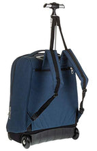 Carica l'immagine nel visualizzatore di Gallery, Trolley Invicta Benin Recycled, Blu, 35 Lt, 2in1 Zaino con Sollevamento Blu