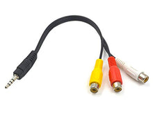 Carica l'immagine nel visualizzatore di Gallery, Maxhood cavo adattatore con spina maschio da 3,5 mm per 3 RCA femmina, cavo...