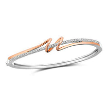 Carica l'immagine nel visualizzatore di Gallery, SNZM Bracciale Oro Rosa per Donna Bracciali Regolabili con Cristalli... - Ilgrandebazar