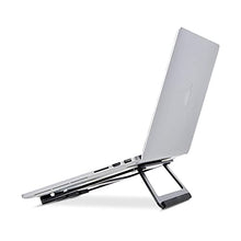 Carica l'immagine nel visualizzatore di Gallery, Amazon Basics - Supporto richiudibile in alluminio per PC portatili con display fino a 33 cm (13"), Nero