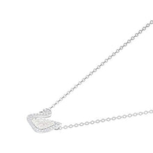 Carica l'immagine nel visualizzatore di Gallery, Swarovski Collana Iconic Swan, Cristallo Bianco, Rodiata, da Donna - Ilgrandebazar