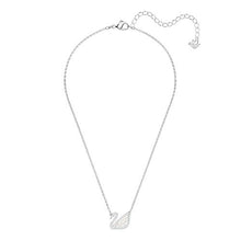 Carica l'immagine nel visualizzatore di Gallery, Swarovski Collana Iconic Swan, Cristallo Bianco, Rodiata, da Donna - Ilgrandebazar