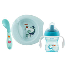 Carica l'immagine nel visualizzatore di Gallery, Chicco Set Pappa 6M+, Bimbo, Blu 6 Mesi + - Ilgrandebazar