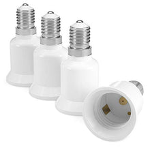 Carica l'immagine nel visualizzatore di Gallery, kwmobile adattatore lampadina E14 E27-4x attacchi porta lampada 4x E14->E27 - Ilgrandebazar