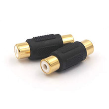 Carica l'immagine nel visualizzatore di Gallery, VCE 6 Pezzi Adattatore audio RCA femmina oro accoppiatore RCA...