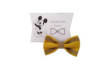 Carica l'immagine nel visualizzatore di Gallery, Papillon padre e figlio giallo oro a strisce linea autunno 2020 handmade... - Ilgrandebazar