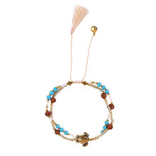 Carica l'immagine nel visualizzatore di Gallery, Braccialetto di perle da donna con tartaruga, Made by Nami, ciondolo,... - Ilgrandebazar