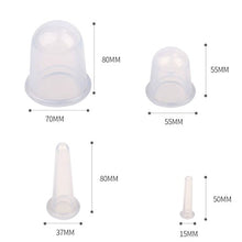 Carica l'immagine nel visualizzatore di Gallery, coppetta silicone anticellulite ,cupping cup,4 pcs massaggio grigio - Ilgrandebazar