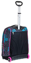 Carica l'immagine nel visualizzatore di Gallery, Trolley Fit Seven Colorflower, Nero, 35 Lt, 2in1 Zaino con Sollevamento...