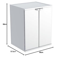 Carica l'immagine nel visualizzatore di Gallery, 7827C98 - Coprilavatrice PVC, Bianco, 68.5 x 64.5 x 88 cm