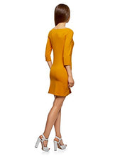 Carica l'immagine nel visualizzatore di Gallery, oodji Ultra Donna Abito Basic in Maglia M, Arancione (5200n) - Ilgrandebazar