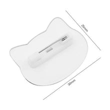 Carica l'immagine nel visualizzatore di Gallery, Unigift, spille in acrilico a forma di gatto con diverse espressioni, per... - Ilgrandebazar