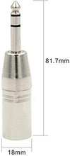 Carica l'immagine nel visualizzatore di Gallery, VCE 2 Pezzi Adattatore Audio XLR Maschio- Jack 6.3mm stereo Spina cavo...