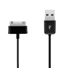 Carica l'immagine nel visualizzatore di Gallery, kwmobile Cavo USB per Samsung Galaxy Tab 1/2 10.1/Tab 2 7.0/Note 10.1 - nero - Ilgrandebazar