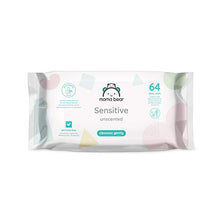 Carica l'immagine nel visualizzatore di Gallery, Marchio Amazon - Mama Bear Sensitive Salviette 64 unità (Confezione da 12)