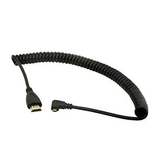 Carica l'immagine nel visualizzatore di Gallery, Cerrxian, cavo HDMI maschio a micro ad angolo retto, adattatore...