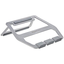 Carica l'immagine nel visualizzatore di Gallery, AmazonBasics - Supporto richiudibile in alluminio per PC portatili Argento