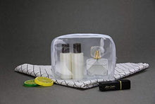 Carica l'immagine nel visualizzatore di Gallery, Pochette Trasparente,Borse da Toilette Trasparente 5 pezzi PVC Bianca
