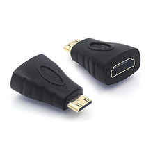 Carica l'immagine nel visualizzatore di Gallery, VCE 2 Pezzi Adattatore Mini HDMI maschio a femmina 3D&amp;4K Connettore...