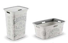 Carica l'immagine nel visualizzatore di Gallery, Kis Chic Cesta - Portabiancheria Decorata Da 45 Lt - 59X39X27H Laundry... - Ilgrandebazar