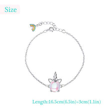 Carica l'immagine nel visualizzatore di Gallery, Regali per braccialetti Unicorno Bracciali Braccialetto arcobaleno...