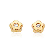 Carica l'immagine nel visualizzatore di Gallery, Monde Petit T1811P -Orecchini per bambini, oro giallo 18k (750) - Ilgrandebazar