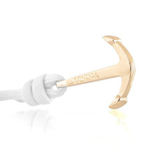 Carica l'immagine nel visualizzatore di Gallery, Vikings, set di 2 bracciali in nylon con ancora acciaio inox, Bianco Nero - Ilgrandebazar