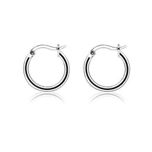 Carica l'immagine nel visualizzatore di Gallery, Orecchini a cerchio in argento Sterling da 13 mm, idea regalo per ragazze...