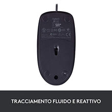 Carica l'immagine nel visualizzatore di Gallery, Logitech B100 Mouse USB Cablato, 3 Pulsanti, Rilevamento Ottico, Nero
