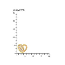 Carica l'immagine nel visualizzatore di Gallery, Orecchini per Bambini cuore - oro giallo 9k (375)