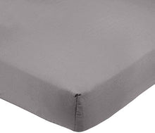 Carica l'immagine nel visualizzatore di Gallery, AmazonBasics - Lenzuolo con angoli in 160 x 200 x 30 cm, Grigio Scuro - Ilgrandebazar