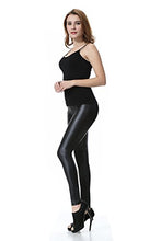 Carica l'immagine nel visualizzatore di Gallery, Everbellus Donna Pu Leggings Pelle L/ Misura della vita 71 - 79CM, Nero - Ilgrandebazar