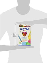 Carica l'immagine nel visualizzatore di Gallery, Giotto 220600 - Gio Mega-Tri Astuccio 12 Maxi Pastelloni Colorati - Ilgrandebazar