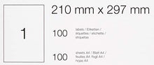 Carica l'immagine nel visualizzatore di Gallery, AmazonBasics - Etichette Multiuso, 210.0mm x 297.0mm, 100 x 297.0mm - Ilgrandebazar
