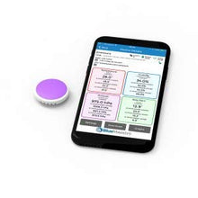 Carica l'immagine nel visualizzatore di Gallery, Tempo, termometro Wireless Bluetooth, igrometro, Pressione 33mm X 8mm, Purple - Ilgrandebazar